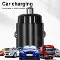 thumbnail image 2 of Cargador De Coche Adaptador de teléfono de carga rápida de puertos duales portátiles 30W Mini cargador de coche USB rápido, 2 of 4