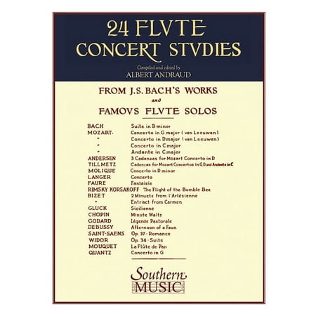 24 Flute Concert Studies: Unaccompanied Flute, (Paperback)