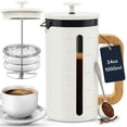 thumbnail image 1 of Cafetera francesa Home Hero de 1 litro con mango de madera de bambú, 1 of 8