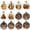 12pcs Mixb, variant on 6PCS Glowing Christmas Ornaments - Mini Gold Light-Up Christmas Ball Ornaments - Christmas Tree Ornament with Warm LED Light for Tree Mantel, Holiday Scene Decoration & Gift