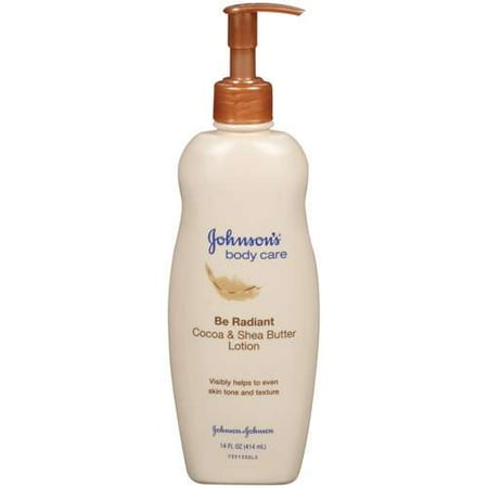 Johnsons Be Radiant Cocoa & Shea Butter Body Care Lotion, 14 Fl. Oz.