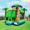 thumbnail image 6 of JumpOrange Tropical Theme Commercial Grade Bounce House with Blower, for Kids & Adults, Green, 6 of 7