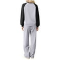thumbnail image 2 of Cotton Sweatsuits Womens 2 Piece Casual Tracksuits Sweatshirt and Sweatpant Wide Leg Pant Sets Lounge Outfits (XL, Gray), 2 of 5