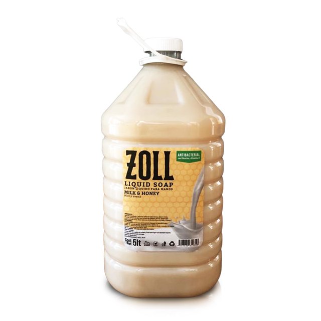 ZOLL, Jabón Líquido para Manos Avena y Miel, 5 litros, Concentrado ZOLL AVENA Y MIEL