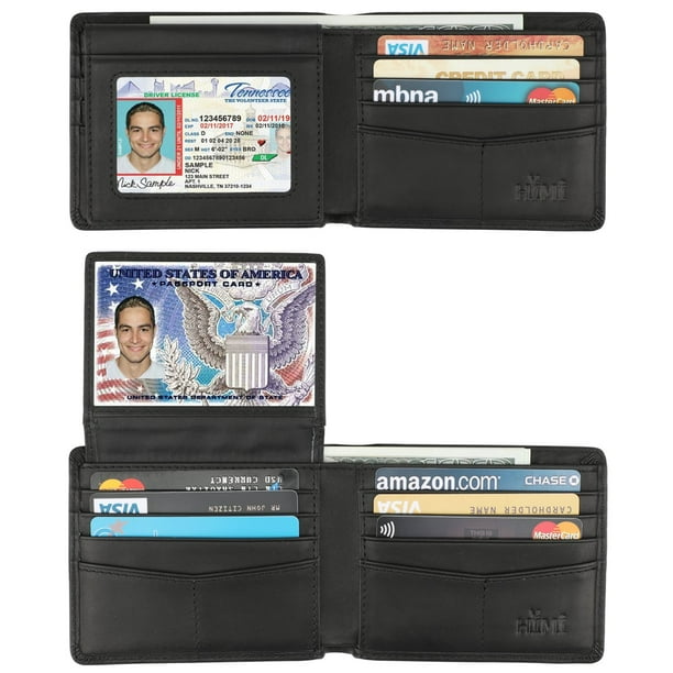 Mens Bifold Wallet Id Window