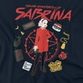 thumbnail image 2 of Chilling Adventures of Sabrina Circle Women's T Shirt, Navy, Medium, 2 of 6