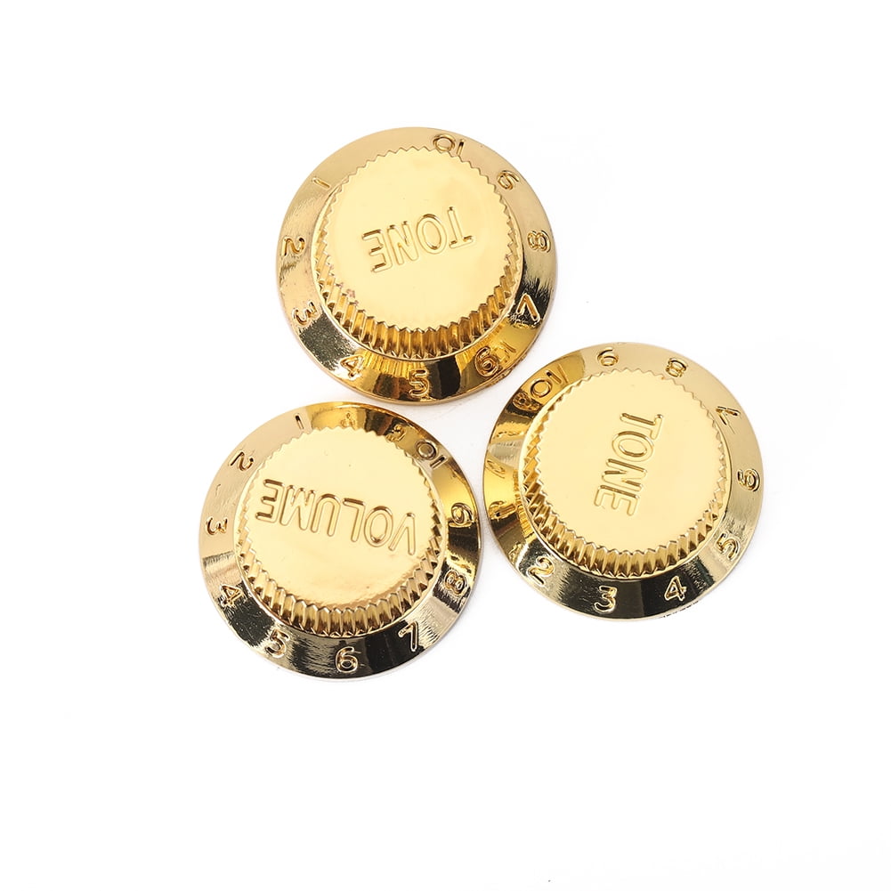 2 Set Electric Guitar Control Speed Knobs For ST Stratocaster Volume Tone Knob Parts Replacement Bronze