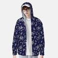 thumbnail image 2 of Saiise Bicycle1 Pattern Sun Protection Hoodie for Men and Women, Lightweight Quick-Dry Windproof with Hood and Zip-Large, 2 of 7