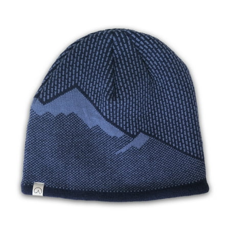 Fleece Print Beanie (Polar Extreme's Windproof Head Wear Polar Fleece Winter Beanie | Cold Weather Mid-weight Cap Skully Hat for Men | Perfect for Sports & Daily Wear)