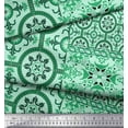 thumbnail image 1 of Soimoi Poly Georgette Fabric Damask Patchwork Print Sewing Fabric Yard 42 Inch Wide, 1 of 3