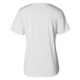 thumbnail image 7 of Fesfesfes Basic Short Sleeve Tees Women Casual V Neck Short Puff Sleeve Color Blouse T-shirt Tops Loose Fit Shirr Womens Tshirts 6(M), 7 of 7