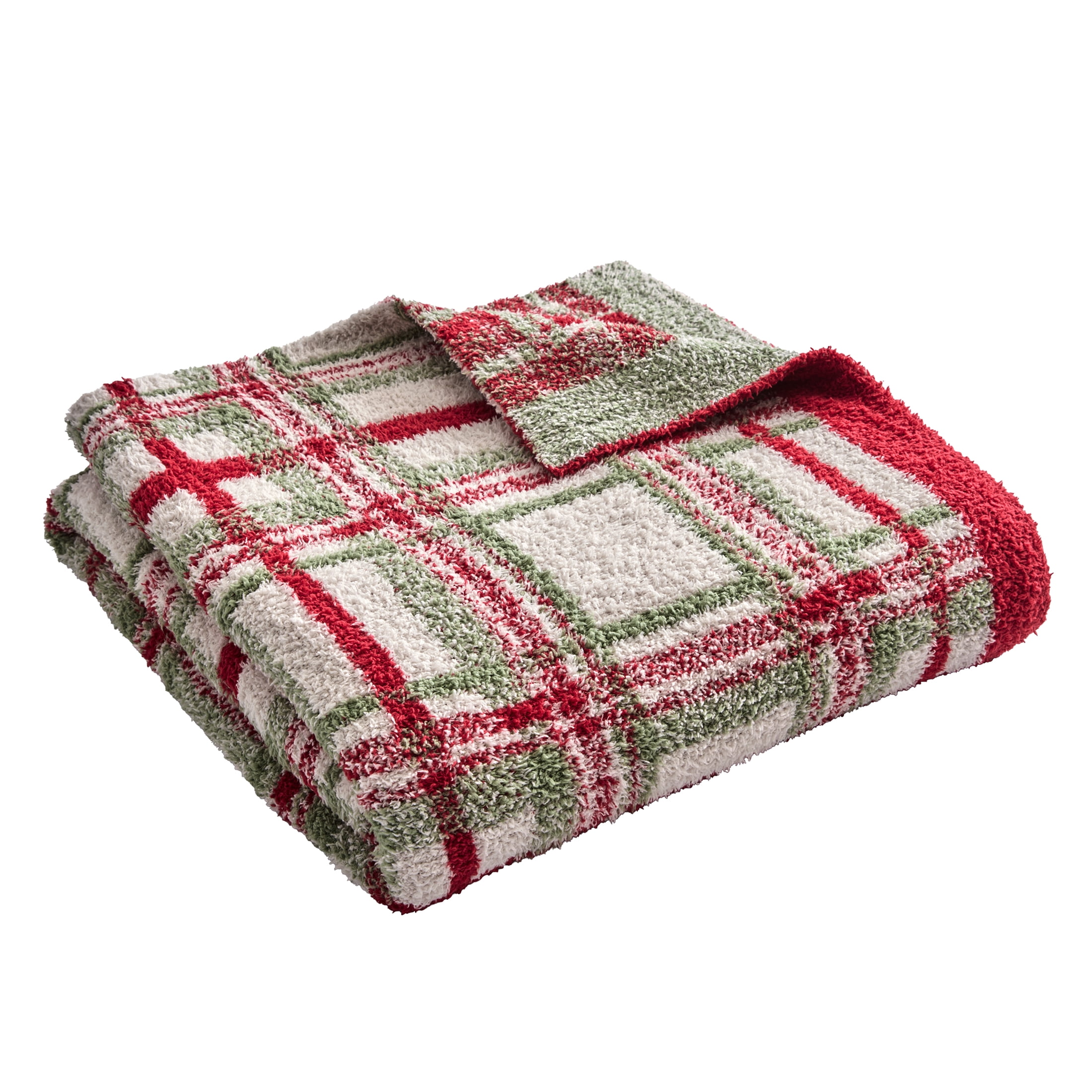 Better Homes & Gardens Cozy Knit Oversized Warm Tartan Plaid Couch Throw Blanket for All Ages