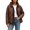 Coffee, variant on Winter Coats for Women Quilted Ladies Jacket Padded Hooded Zip up Coat Lightweight Warm Outerwear with Pockets Casual Ladies Clothing Winter Fashion Jacket Daily Wear, Black, M