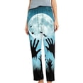 thumbnail image 2 of Jesvior Women'S Casual Halloween Print Sleep Pants Soft Lounge Pajama Trousers with Drawstring Elastic Waist for Home Nightwear, 2 of 5