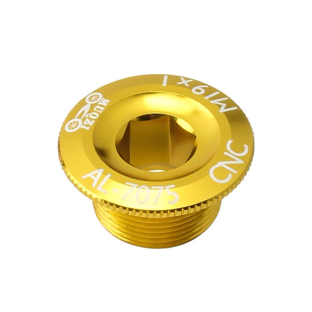 Accesorios para bicicletas Tapa de manivela MUQZI CNC MTB bicicleta de carretera M19 tornillos de cubierta tornillo de bielas dorado JShteea El nuevo