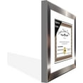 thumbnail image 3 of CreativePF [8.5x11ss] Stainless Steel Finish Diploma Frame Displays 8.5 by 11-inch Certificate, Graduation, University, Diploma Frames with Stand & Wall Hanger (Pack of 1), 3 of 9