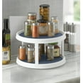 thumbnail image 3 of Copco Basics 12-inch 2 Tier Turntable in White and Navy, 3 of 4