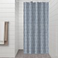 thumbnail image 2 of Blue Geometric Striped Pattern Shower Curtain 36"x72" ,Bathroom Decorative Shower Curtains Set with 12 Hooks,Modern Waterproof Washable Shower Curtain, 2 of 6