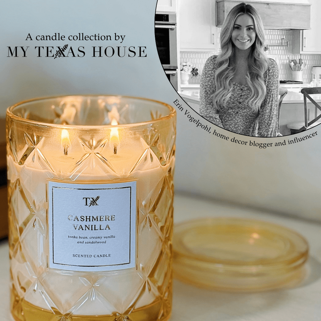 My Texas House Cashmere Vanilla Scented 2 Wick 15oz (423.9 g) Jar Candle