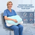 thumbnail image 4 of Cervical Neck Pillow for Sleeping - Ergonomic Pillow for Side Sleeper, Contour Neck Pillow Cooling Memory Foam Pillow, 4 of 4