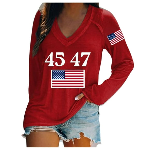 LUOGENLI Female T-shirts for Womens Women's Casual Loose Crewneck Tee | Short Sleeve Top for Comfort & Style Womens T-shirts Graphic Tees Vintage Summer Clothes Red XS