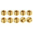 thumbnail image 1 of Unique Bargains Laiton Fileté Réparation Insert Écrou, 10 Pcs M6x1 à M4x0,7 Manchon Filetage Réducteur Vis Réducteur 4mm, 1 of 7