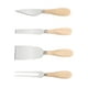 thumbnail image 1 of Juego De Cuchillos Para Queso De Acero Inoxidable, 4 Piezas Marron/Plata, 1 of 5