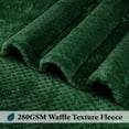 thumbnail image 4 of PAVILIA Emerald Green Throw Blanket for Couch, Twin Bed, Soft Fleece Throws for Sofa Chair, Fuzzy Waffle Textured Blanket, Cozy Warm Lightweight All Season Blanket Throw, 60x80, 4 of 9