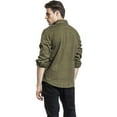 thumbnail image 6 of BRANDIT INDIVIDUAL WEAR Adult Male Rugged Long Sleeve Shirt, Color: Olive, Size: L, 6 of 7