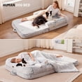 thumbnail image 2 of Cama para perros ZOMISIA, tamaño humano, 71 x 43 x 10 cm, con manta impermeable, 2 of 7