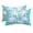 Aqua, White, Cyan, variant on Tropical Palm Tree Outdoor Pillows for Chaise Lounge Chair Waterproof Lumbar Pillows with Insert&Adjustable Strap Beach Headrest Pillow Vintage Dark Yellow Botanical Plants Pool Pillow 11"x16"