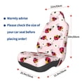 thumbnail image 2 of Lsque Ladybugs And Flower Pattern Car Seat Covers for Front Seats , Waterproof Seat Covers for Cars, Sporty Front Seat Covers,Car Seat Cover Protector Front Seats, 2 of 5