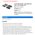 thumbnail image 2 of Front Brake Pad Set - Compatible with 2020 - 2021 Cadillac XT6, 2 of 2