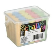 PSLLC Sidewalk Chalk 20 Count- 5 colors (Color Selected Randomly)