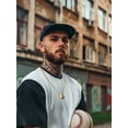 thumbnail image 5 of Bestyle Gold Plated Baseball Necklace for Men Sparkling Cubic Zirconia Ball Sport Pendant Chain Jewelry Gifts for Christmas Birthday, 5 of 9