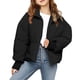 thumbnail image 3 of Gibobby Abrigos de invierno para niños y niñasAbrigo para niños pequeños, chaqueta de invierno para niñas y niños, con capucha, prendas de vestir sólidas(Negro, 8-9 Años), 3 of 4
