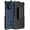 Navy Blue, variant on Case with Clip for Motorola Edge Plus (2023), Nakedcellphone Rugged Shield Protective Cover and [Rotating Ratchet] Belt Clip Holster for Moto Edge+ 5G - Black