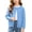 New-Blue, variant on yillto Girls Cardigan Sweater Button down Knit Long Sleeve Lightweight Cardigans Crewneck Fall Clothes