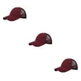 thumbnail image 4 of Gorra de béisbol Qarigey duradera de algodón Sombrero elegante y transpirable con correa ajustable CC636-2vino rojo, 4 of 6