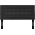 thumbnail image 3 of Modway Paisley Tufted Full / Queen Upholstered Faux Leather Headboard in Black, 3 of 4