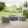 thumbnail image 1 of Crosley Ensemble de Housse de Meubles MO75004-GY 3 Pcs avec Causeuse et 2 Chaises - Gris, 1 of 8