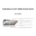 KOBE CHX9130SQB1 Brillia 30inch Under Range Hood, 3Speed