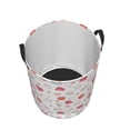 thumbnail image 3 of Fotbe Laundry Hamper With Durable Leather Laundry Basket Red Coral And Scallop Seashell Thickened Waterproof Round Collapsible Laundry Hamper, Dirty Clothes Laundry Basket, 3 of 8