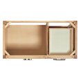 thumbnail image 6 of Ariel Cambridge 43 Inch Single Oval Sink Bathroom Vanity With Italian Carrara Marble Countertop 1.5 Inch Edge In Oak, 6 of 10