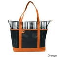 thumbnail image 3 of Blue Shopping Striped Tote Bag, 3 of 5