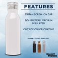 thumbnail image 2 of Stainless Steel Water Bottles by Echo 20 oz. Set of 6, Bulk Pack - Double Wall, Perfect for Coffee, Soda, Other Hot & Cold Beverages - White, 2 of 5