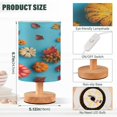 thumbnail image 3 of Colorful Pumpkins and Autumn Decorations Small Lamp Printed Gifts Table Lamp USB Bedside Desk Nightstand Lamp Wood Base for Bedroom Living Room Office Desk College Dorm, 3 of 7