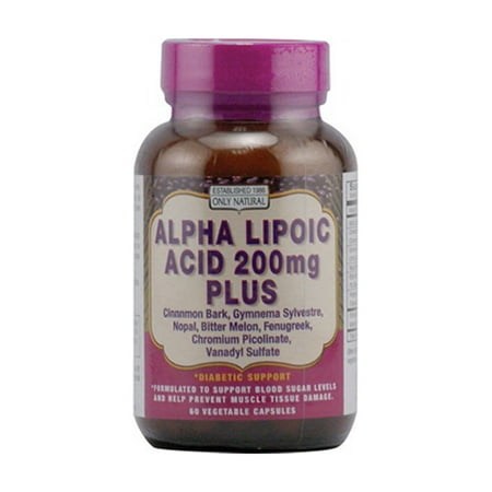 ONLY NATURAL Plus Acide alpha-lipoïque capsules, 200 mg - 60 Ea