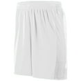 thumbnail image 2 of Augusta Youth Lightning Shorts 1606 White/White Xxs, 2 of 2