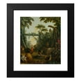 thumbnail image 2 of Jean-Baptiste Huet 20x22 Black Modern Framed Museum Art Print Titled - Rustic Landscape (1765 - 1770), 2 of 5